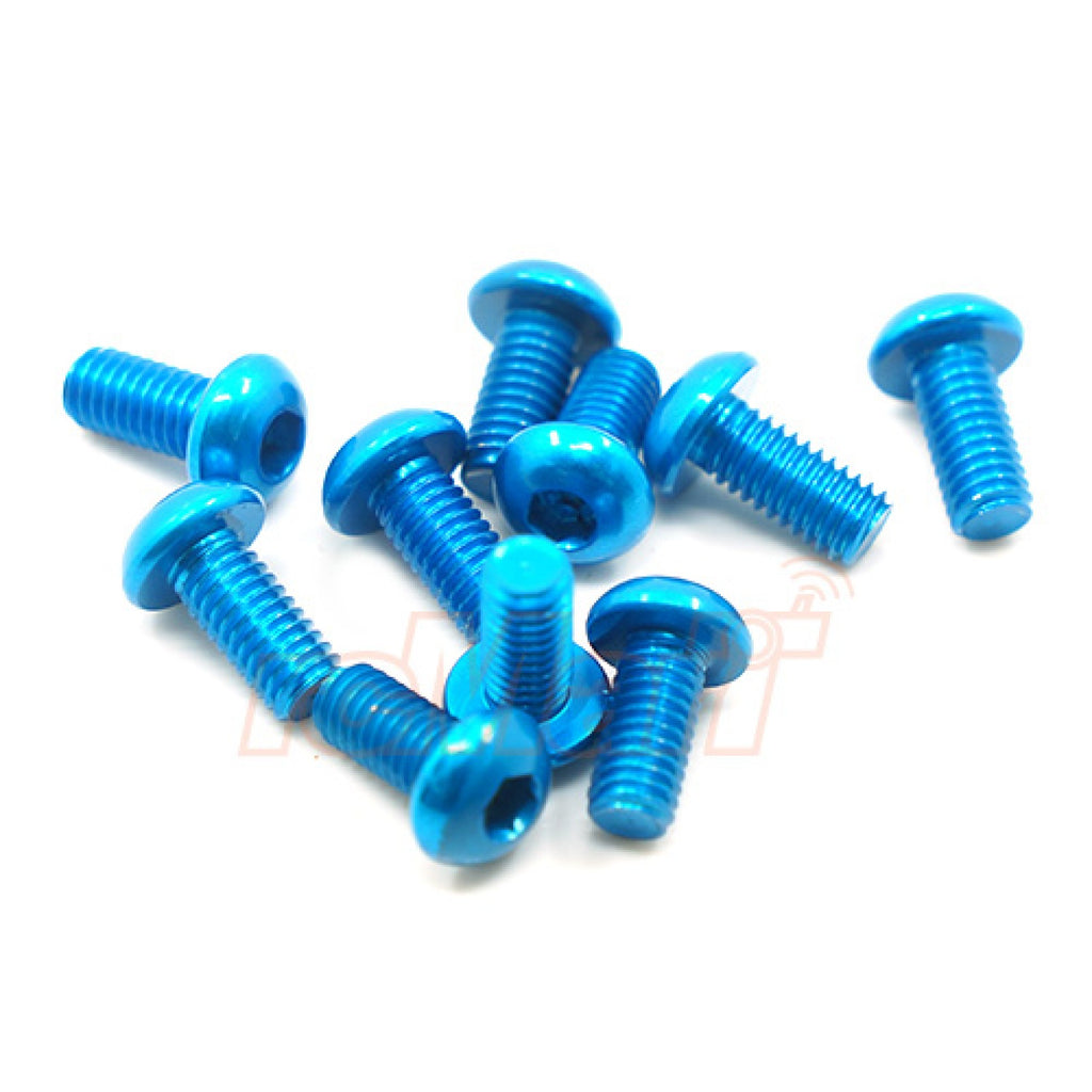 Hamilton Hobbies 3x14 Blue Alum 7075 Screws (4) (HAM133985