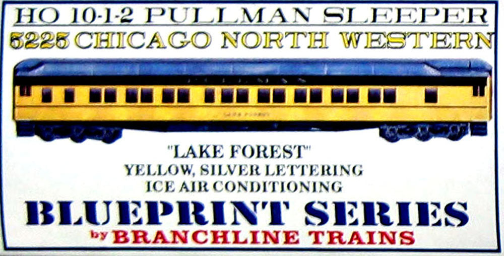 BRANCHLINE 10-1-2 PULLMAN KIT LAKE FOREST CNW HO SCALE (BRA5225)