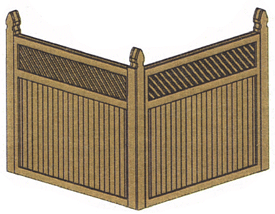 Laser Art Fence Kit (Laser-Cut Wood) HO SCALE (BRA710)