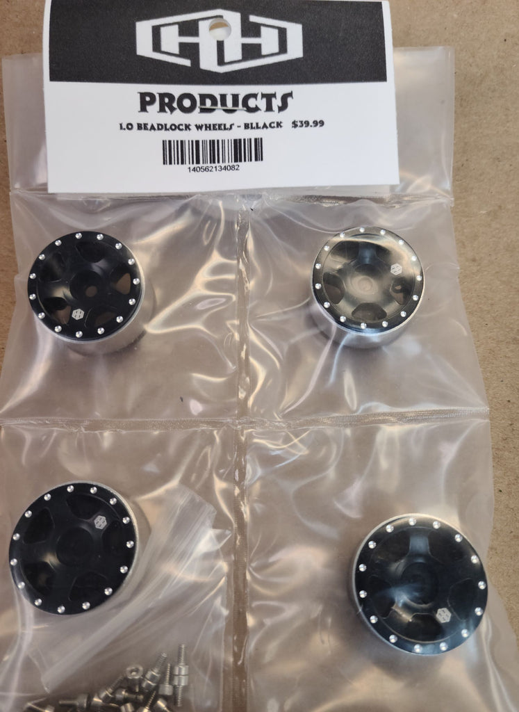 Hamilton Hobbies SCX24 STARFISH BEADLOCK - BLACK (HAM134082)