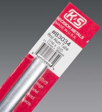 K+S Aluminum Tube 7/16x.035" (K+S83034)