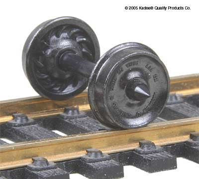 Kadee HO Metal Wheels , 33" /Ribbed (12 sets) (KAD523)
