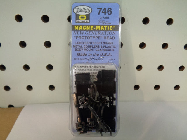 Kadee Coupler, Long Center shank Type "E" Medal w/plastic Gear box 2pr (KAD746)