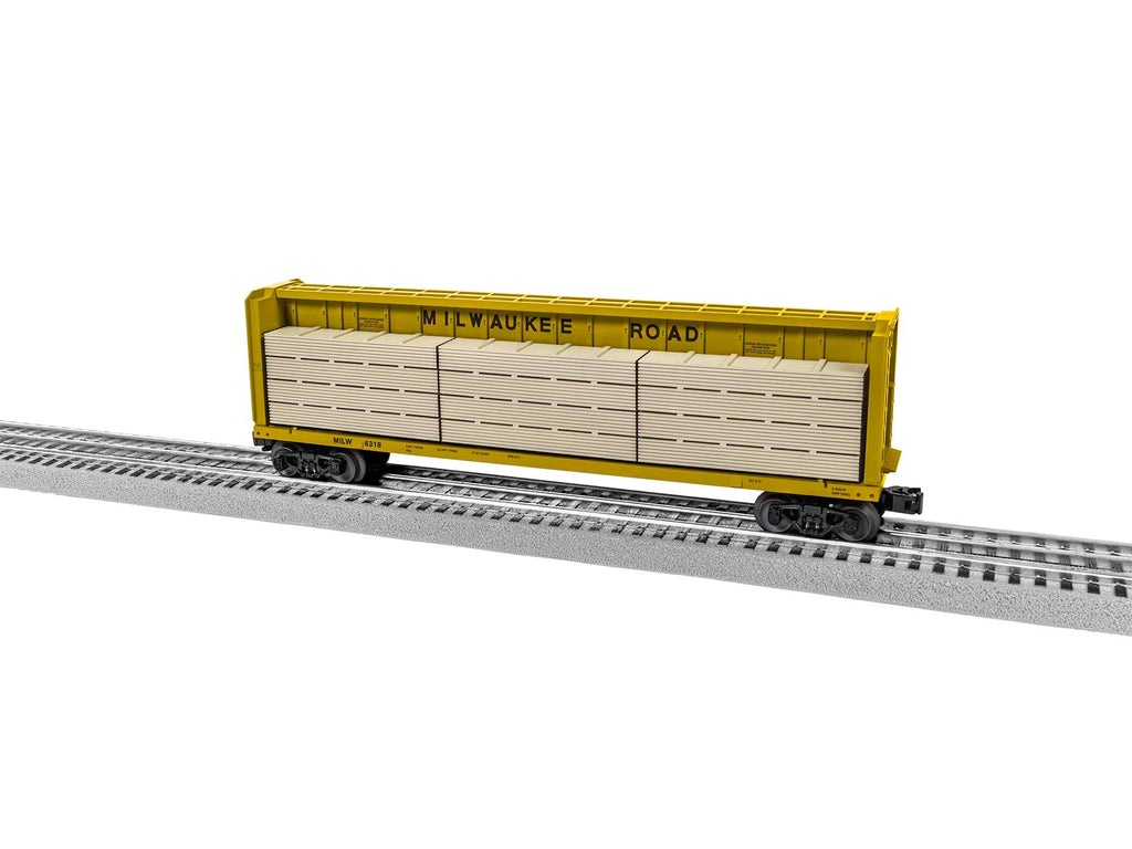 Lionel MILWAUKEE ROAD STANDARD O CENTERBEAM FLATCAR #6318 (LNL2043052)