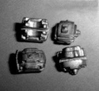 Model Car Garage 1/24-1/25 Cast Metal Racing Style Brake Calipers (4) (MCG-715)