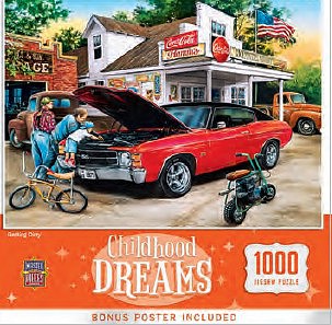 Childhood Dreams- Getting Dirty Fixing Car Engine Puzzle (1000pc)  (MST71812)