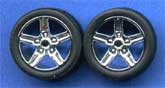 Pegasus Hobbies 1/24-1/25 IROC Chrome Rims w/Tires (4 (PGH1266)