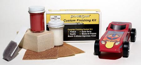 PineCar Finishing Kit Comp Red (PINP409)