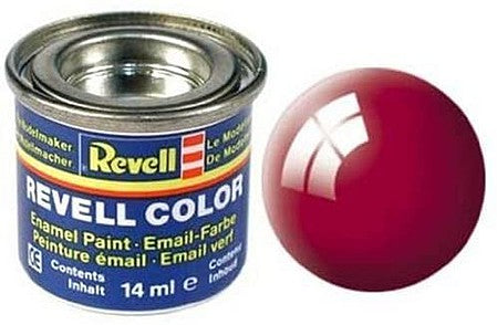 Red Enamel Plastic Model Paint