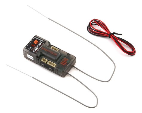 Spektrum RC AR6610T 6 Channel DSMX Aircraft Telemetry Receiver (SPMAR6610T)