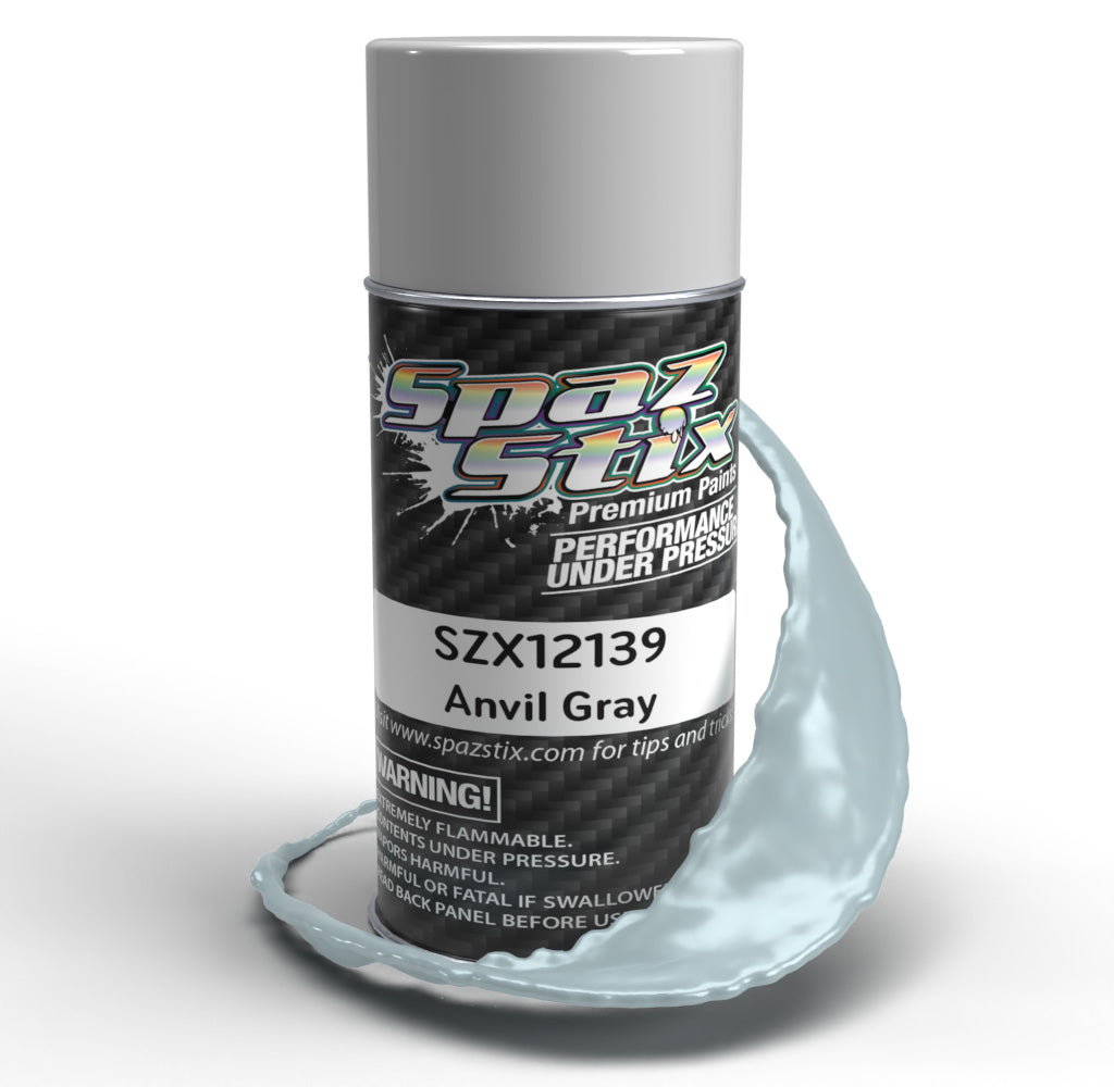 Spaz Stix Anvil Gray Aerosol Paint, 3.5oz Can (SZX12139)