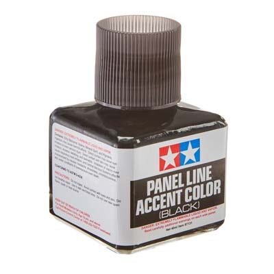 Tamiya Panel Line Accent Color Black (TAM87131)