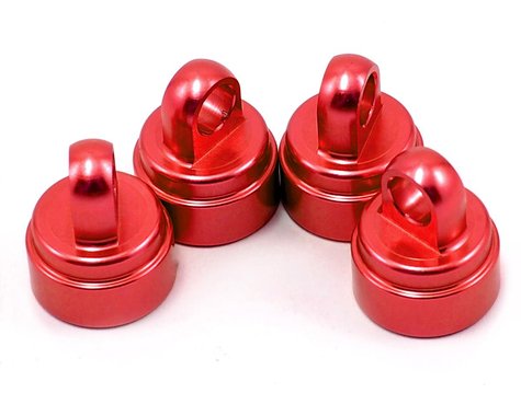 Traxxas Aluminum Ultra Shock Cap (Red) (4) (TRA3767X)