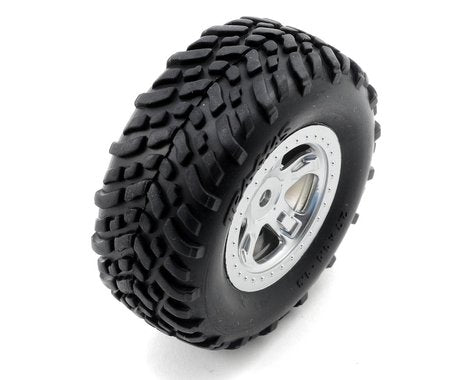 Traxxas Pre-Mounted SCT Off-Road Tire (Satin Chrome) (2) (TRA7073)