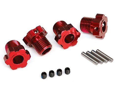 Traxxas 17mm Splined Wheel Hub Hex (Red) (4) (TRA8654R)