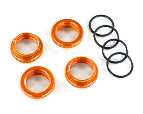 Traxxas GT-Maxx Aluminum Spring Retainer (Orange) (4) (TRA8968A)