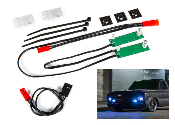 Traxxas Front LED Light Set (Blue) (TRA9496X)