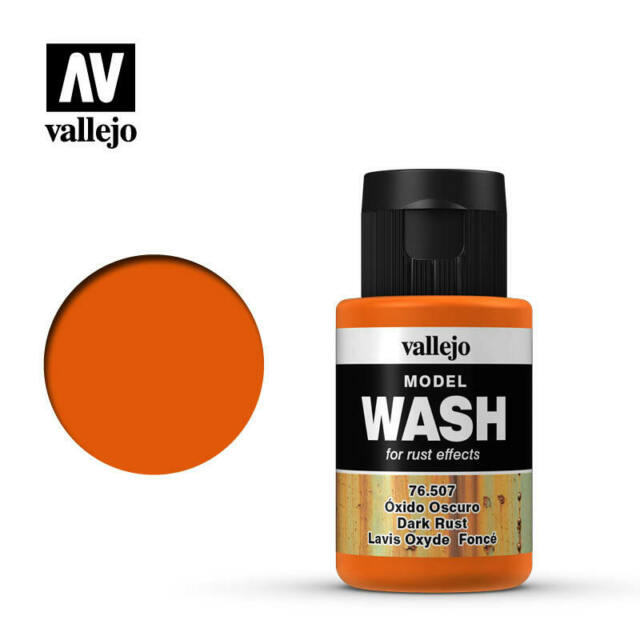 Vallejo Paint Dark Rust 35ml Acrylic Model Wash (VLJ76507)