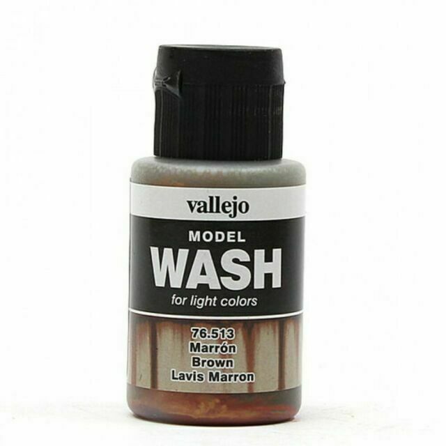 Vallejo Paint Brown 35ml Acrylic Model Wash (VLJ76513)
