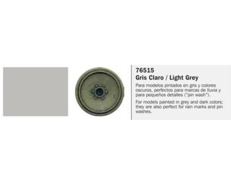 Vallejo Paints 35ml Bottle Light Grey Model Wash (VLJ76515)