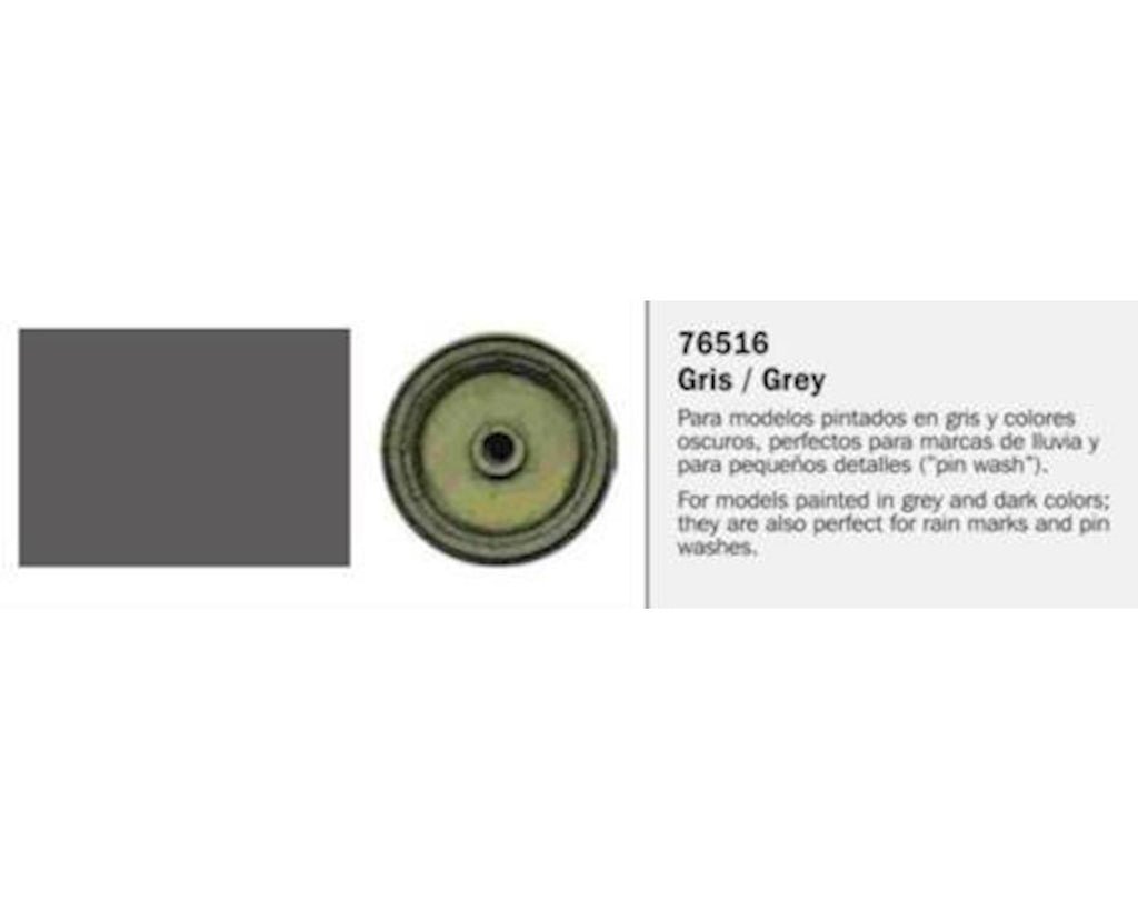 Vallejo Paints 35ml Bottle Grey Model Wash (VLJ76516)