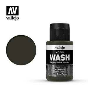 Vallejo Paint Black 35ml Acrylic Model Wash (VLJ76518)