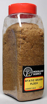 Woodland Scenics Static Grass Flock Harvest Gold 32 oz (WOOFL632)