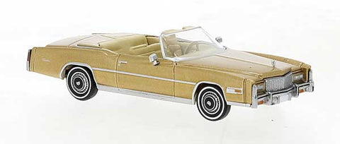 Brekina 1975 Cadillac Eldorado Convertible - Assembled -- Gold   (175-19752)