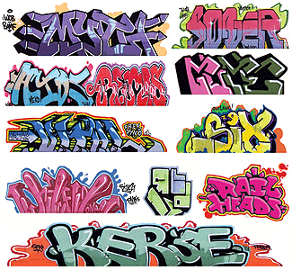 Graffiti Decals Mega Set -- Set #8 pkg(11) (184-2257)