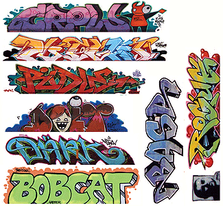 Graffiti Decals Mega Set -- Set #9 pkg(9) (184-2258)