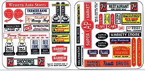 Blair Storefront & Advertising Signs -- Main Street Storefront III   (184-58)