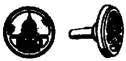Cal Scale Steam Loco Smokebox Front Number Plates -- B&O - Capitol Dome Herald   (190-244)