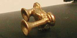 Cal Nathan K2 K14 2-Chime Air Horn -- Lost Wax Brass Casting  (190-636)