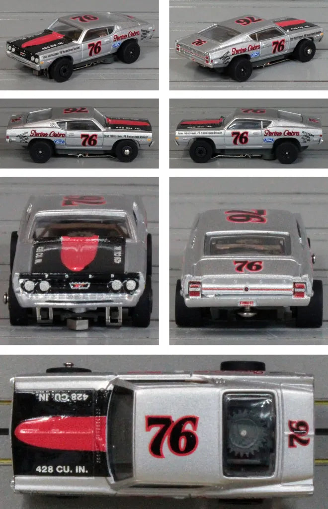 Auto World SC423 Thunder Road 1968 Ford Torino Metallic Silver/Black/Red #68 #1A