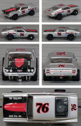 Auto World SC423 Thunder Road 1968 Ford Torino Metallic Silver/Black/Red #68 #1A