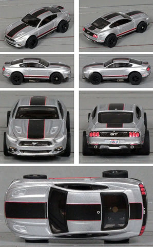 Auto World SC410 Xtraction 2015 Ford Mustang GT Silver & Black #1A