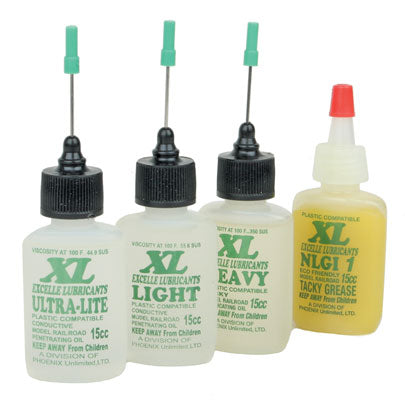 Excelle XL Lube Kit for N & Z Scales -- One 1/2oz : Ultra-Lite, Light, Heavy & NLGI Grease 1   (242-1234)