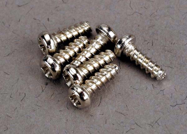 Traxxas 2x6mm Round Head Self-Tapping Screws (6)  (TRA2674)