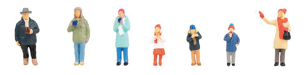 Faller Christmas Market Visitors pkg(7)   (272-151647)