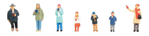 Faller Christmas Market Visitors pkg(7)   (272-151647)