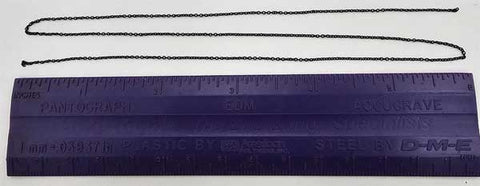 Tichy Blackened Brass Chain -- 32 Links Per Inch, 18" 45.7cm Length   (TIC8335)