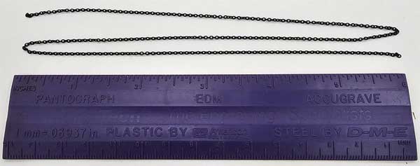 Tichy Blackened Brass Chain -- 23 Links Per Inch, 18" 45.7cm Length   (TIC8336)