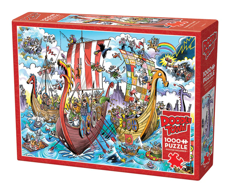 Outset DoodleTown: Viking Voyage | 1000 Piece   (OUT44505)