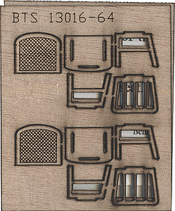 B.T.S. Wood Chairs -- Straight   (464-13006)