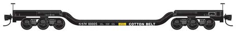 Heavyweight 6-Axle Depressed-Center Flatcar - Cotton Belt SSW #80005 (black) (489-10900290)