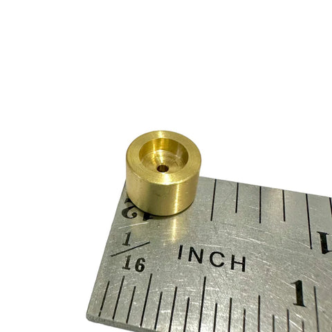 Northwest Shore Brass Flywheel -- For 1.5mm Shaft, 10mm Outside Diameter x 7mm Length  (53-4006)