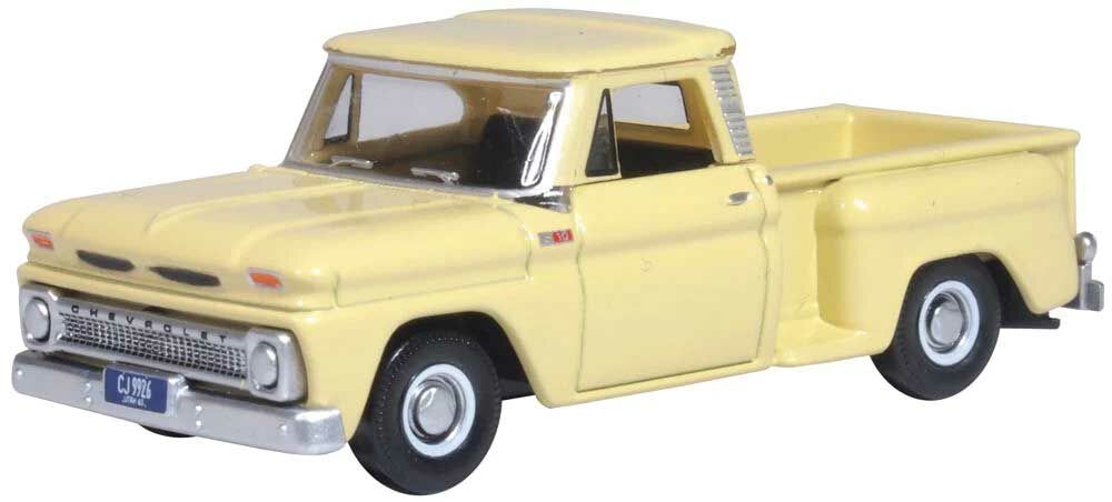 Oxford Diecast 1965 Chevrolet Stepside Pickup - Assembled -- Yellow   (553-87CP65007)