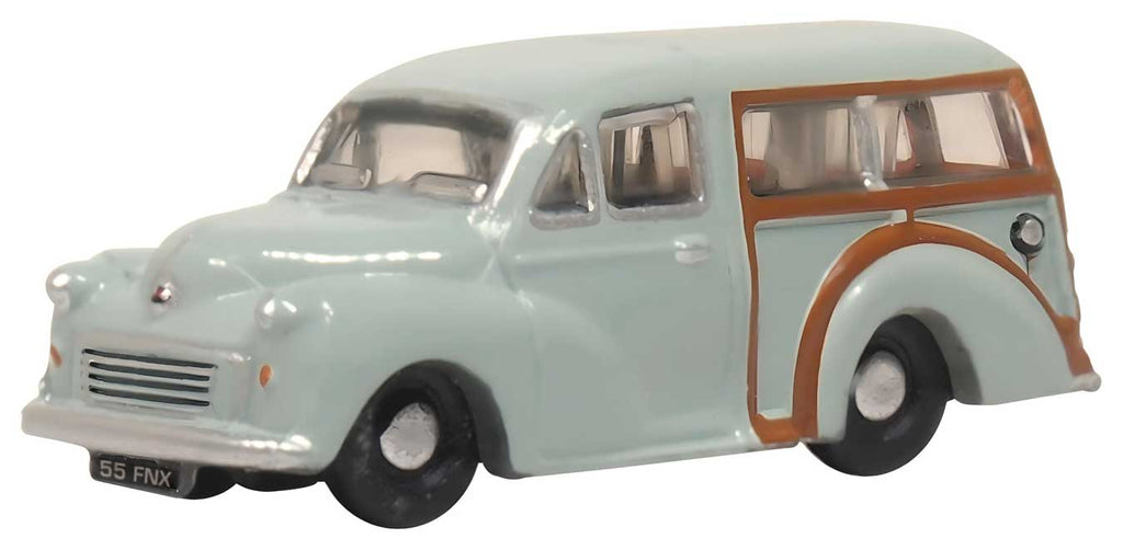 Oxford Diecast Morris Traveller Station Wagon - ASSEMBLED -- Smoke Gray, Brown   (553-NMMT009)