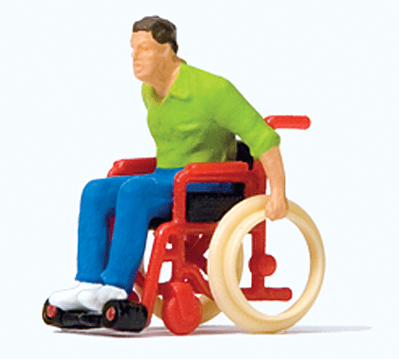 Preiser Man in Wheelchair   (590-28164)