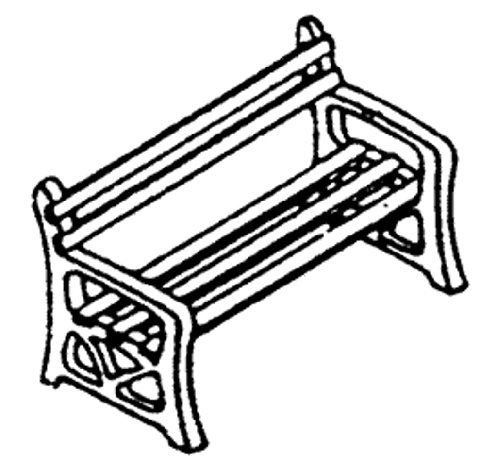 Scale Structures Cast Iron Benches (650-2493)